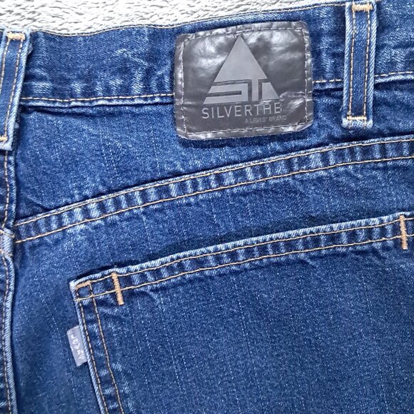 Vintage Levis SILVERTAB Jean Mens 34x31, Tag 34x34 Y2K Low Loose  Blue Denim - Picture 5 of 12